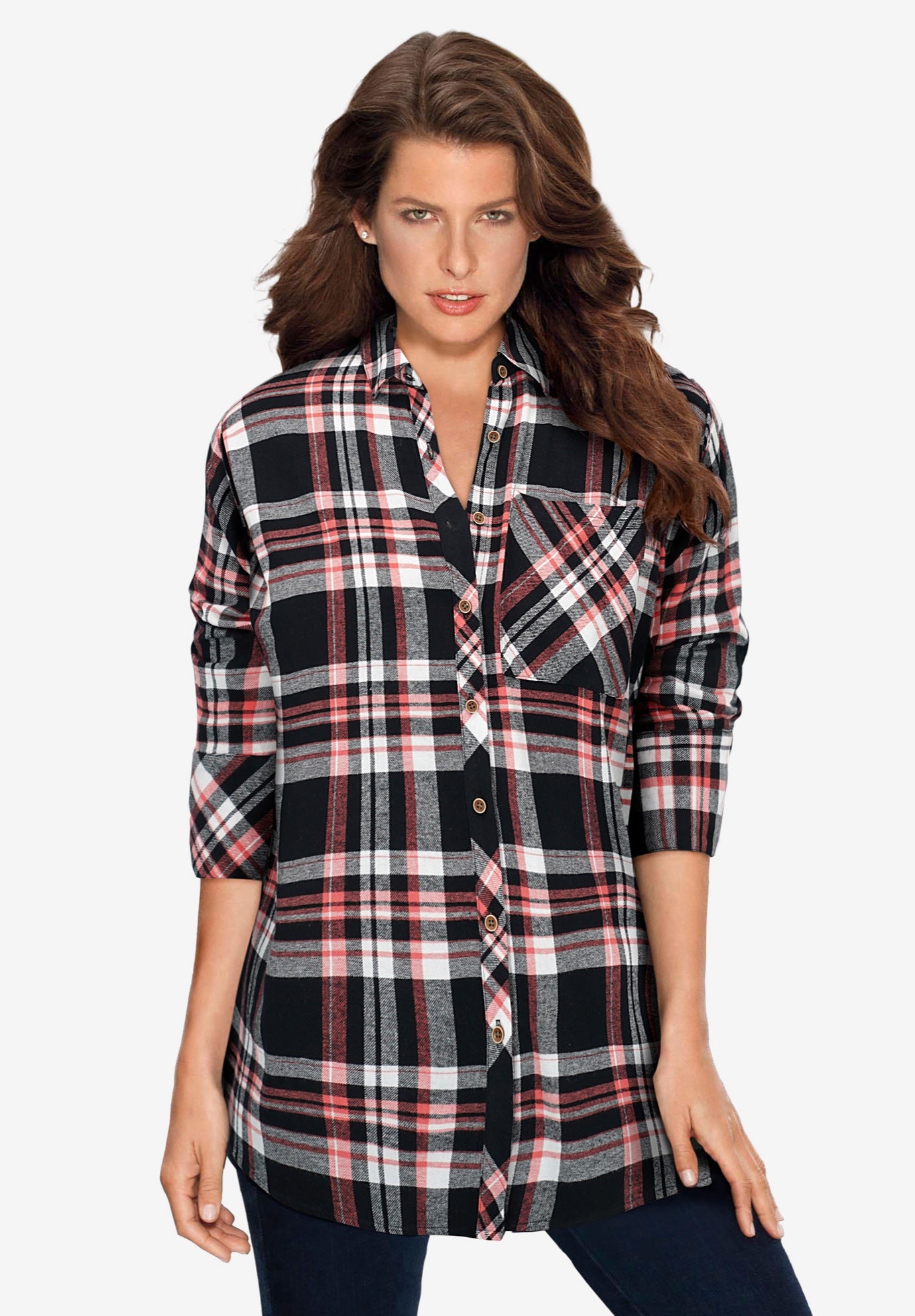 Plaid Flannel Tunic image number 1