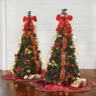 Fully Decorated Pre-Lit 4½’ Pop-Up Christmas Tree image number null