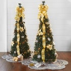 Fully Decorated Pre-Lit 4&frac12; Ft. Pop-Up Christmas Tree image number null