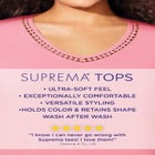Suprema&reg; Crochet V-Neck Tee image number 1
