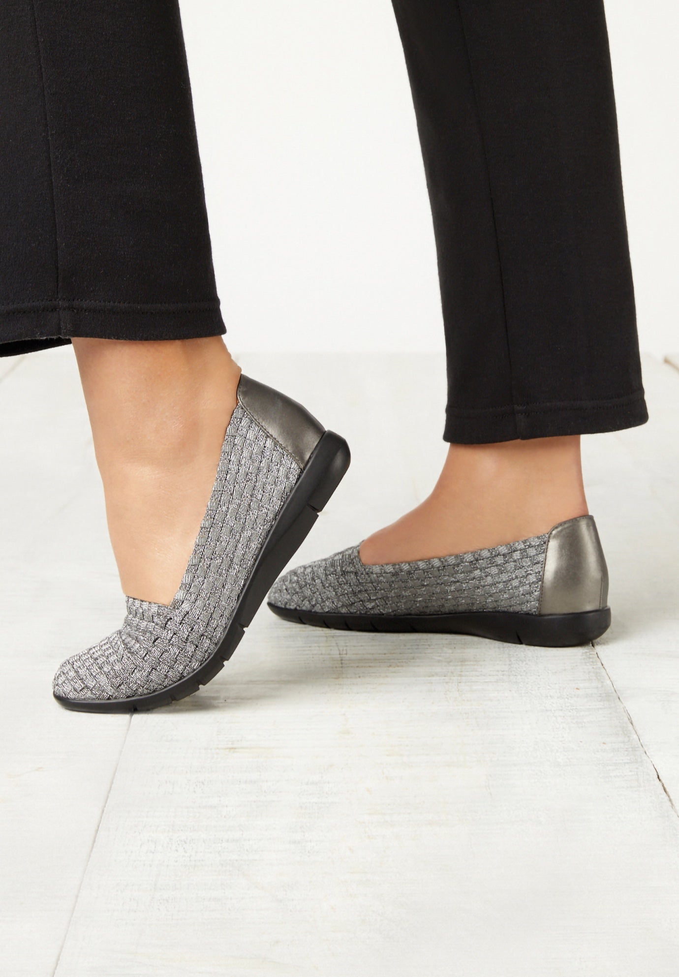 The Bethany Stretch Woven Slip On Flat image number 0