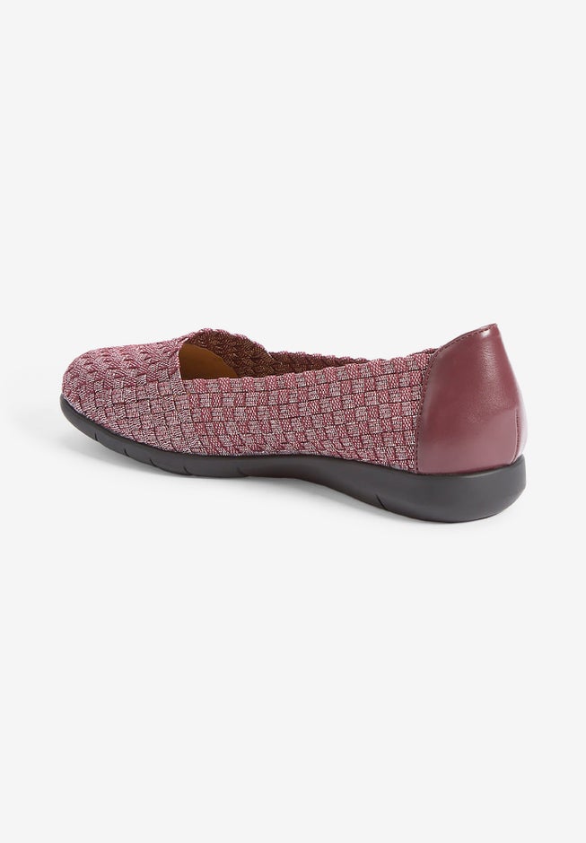 The Bethany Stretch Woven Slip On Flat image number 2