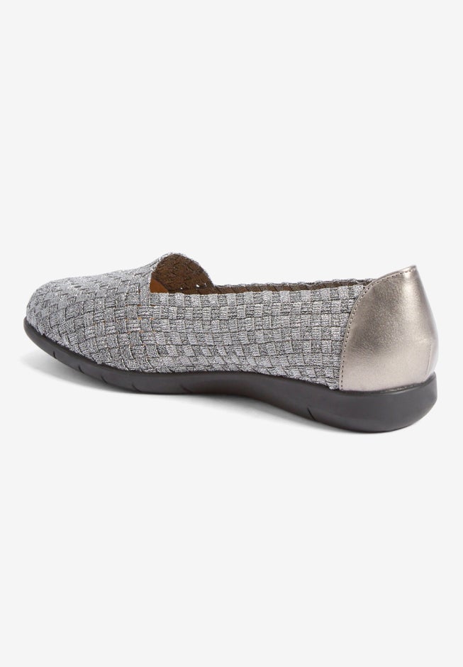 The Bethany Stretch Woven Slip On Flat image number 2