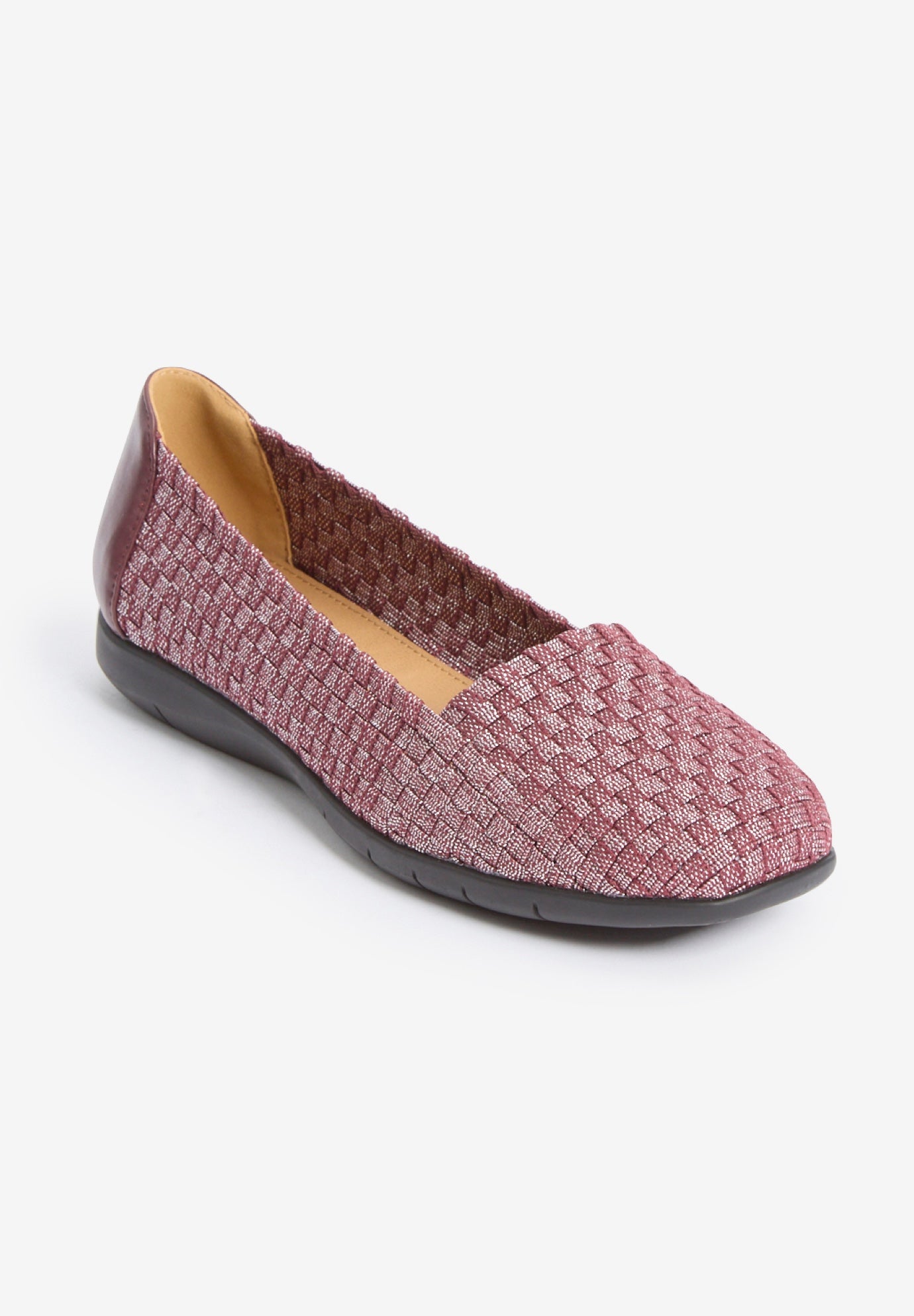 The Bethany Stretch Woven Slip On Flat image number 1