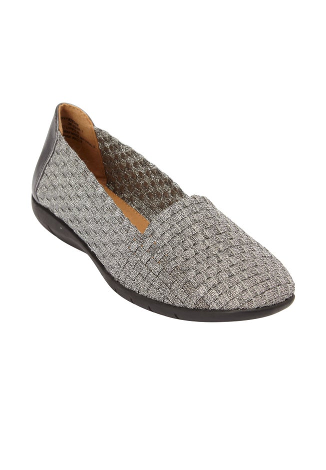 The Bethany Stretch Woven Slip On Flat image number 1