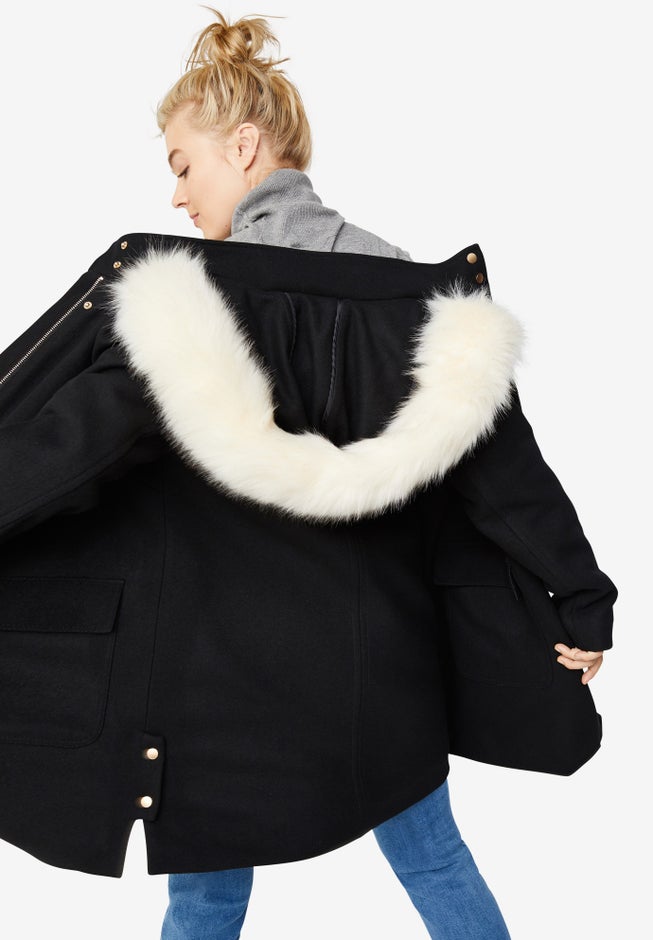 Side-Snap Wool Parka image number null