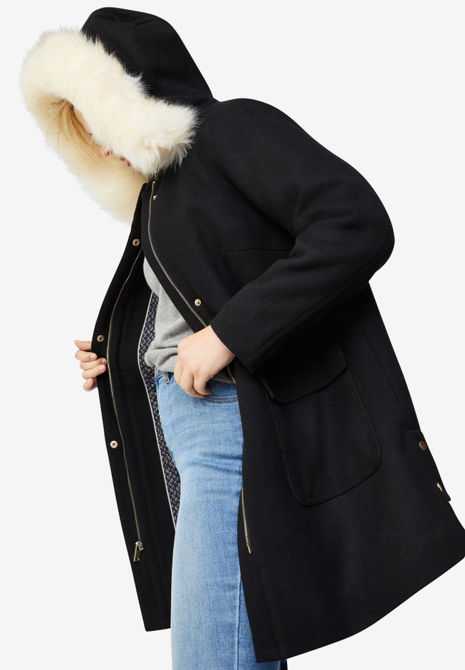 Side-Snap Wool Parka image number null