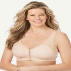 Wireless Front-Close Cotton Comfort Bra image number null