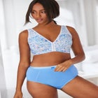 Wireless Front-Close Cotton Comfort Bra image number null