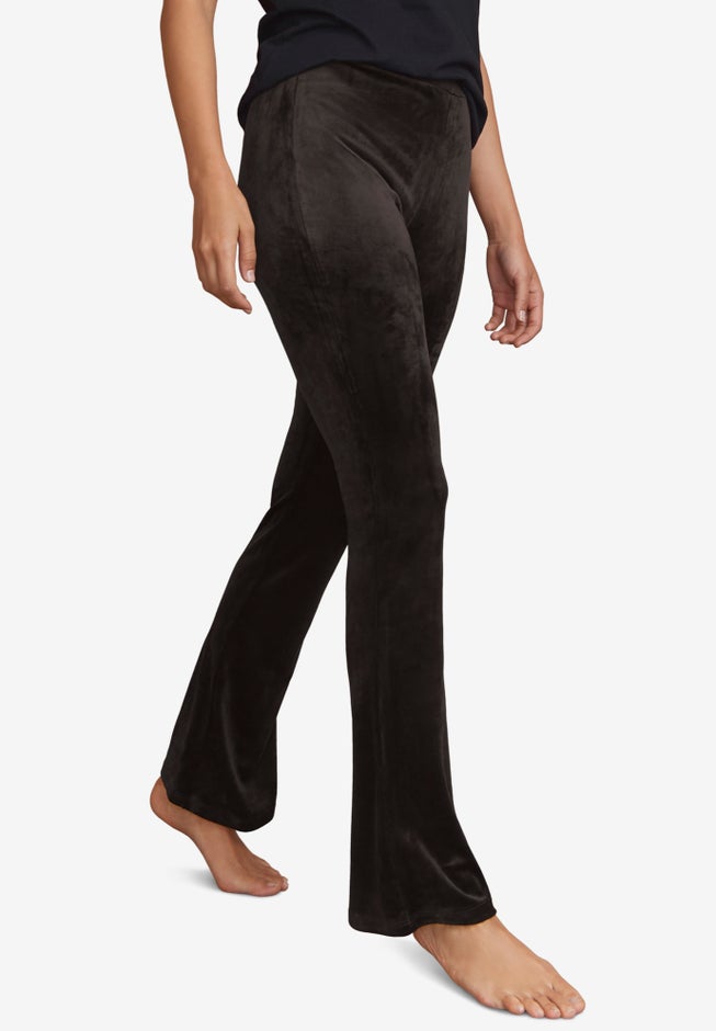 Velour Bootcut Lounge Pants image number null