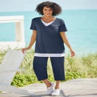 Knit Cargo Capri image number null