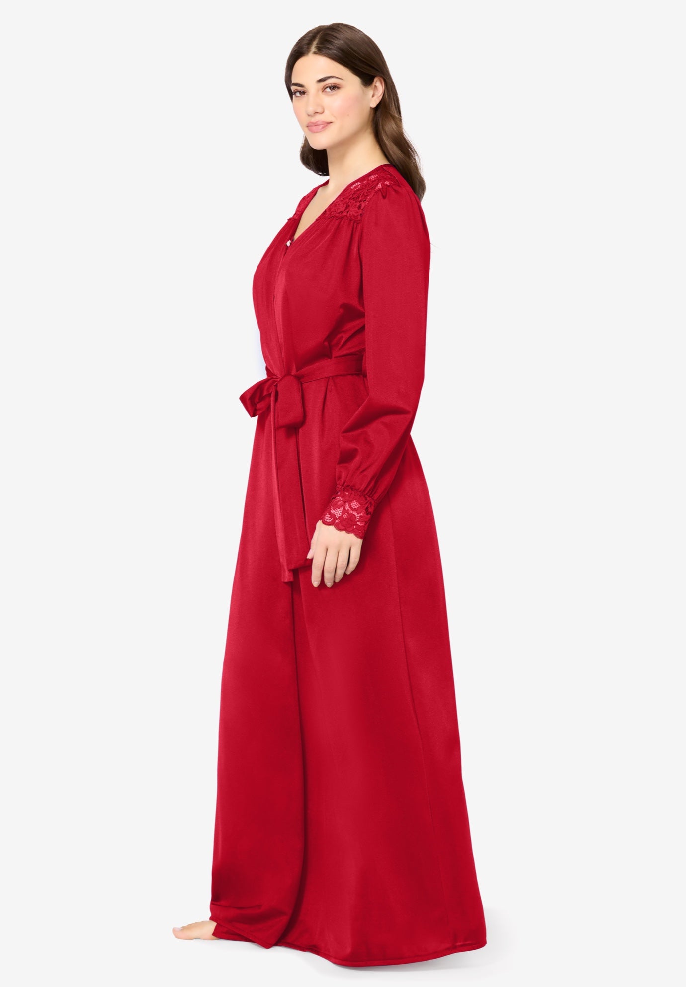 Amoureuse&reg; Peignoir 2-Piece Tricot Gown & Robe image number 2