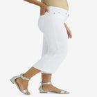 Classic Cotton Denim Wide Leg Crop Jean image number null