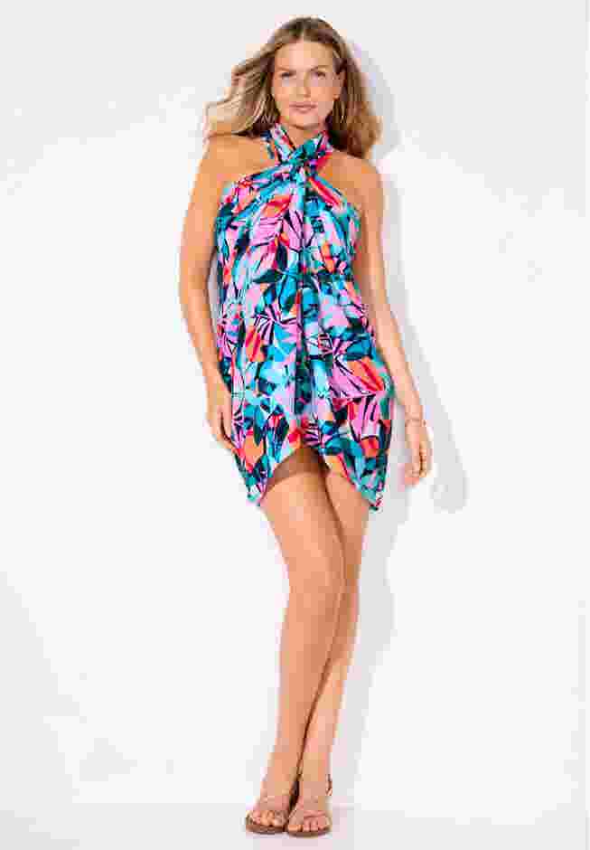 Lightweight Adjustable Sarong Wrap Skirt Cover Up image number 5