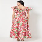 Smocked Poplin Maxi Dress image number null