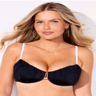 Shirred Underwire Bikini Top image number null