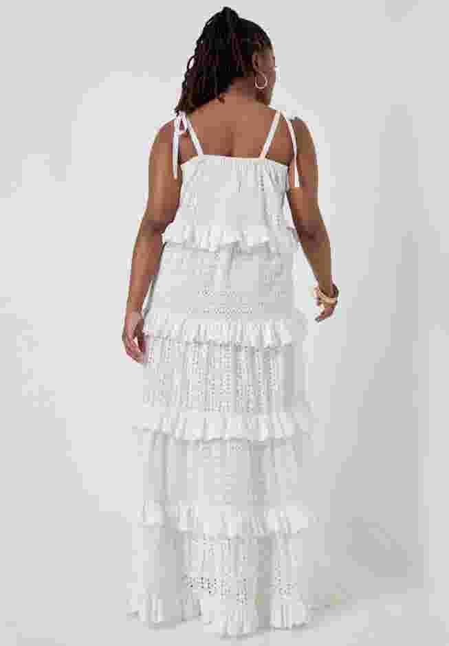 Eyelet Tiered Maxi Dress image number 1