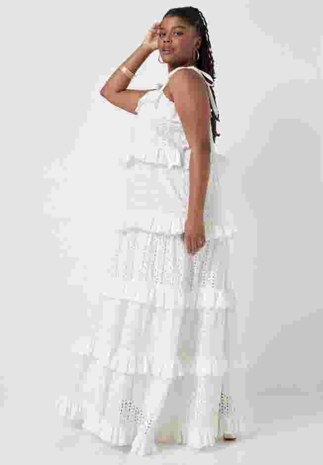Eyelet Tiered Maxi Dress image number 2