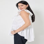 Ruffled Peplum Top image number null