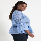 Flounce Peplum Top image number null