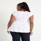 Smocked Peplum Top image number 1