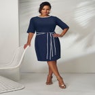 Tie Waist Dress image number null