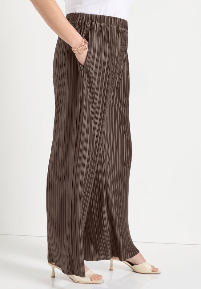 Plisse High-Rise Pants image number 2