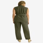 Belted Crepe Vest Set image number null