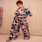 Wide-Leg Pull-On Pants image number null