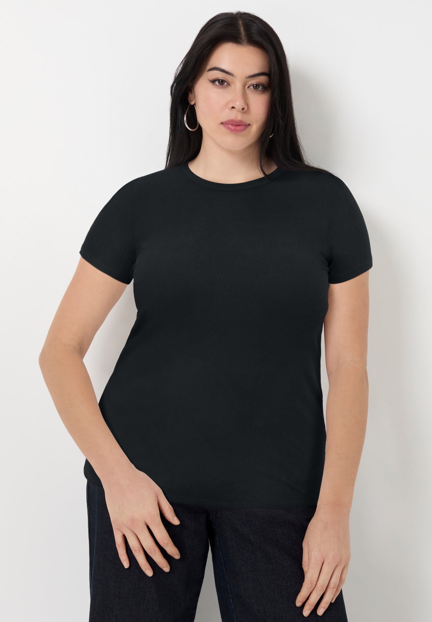 Ribbed Crewneck Top image number 0