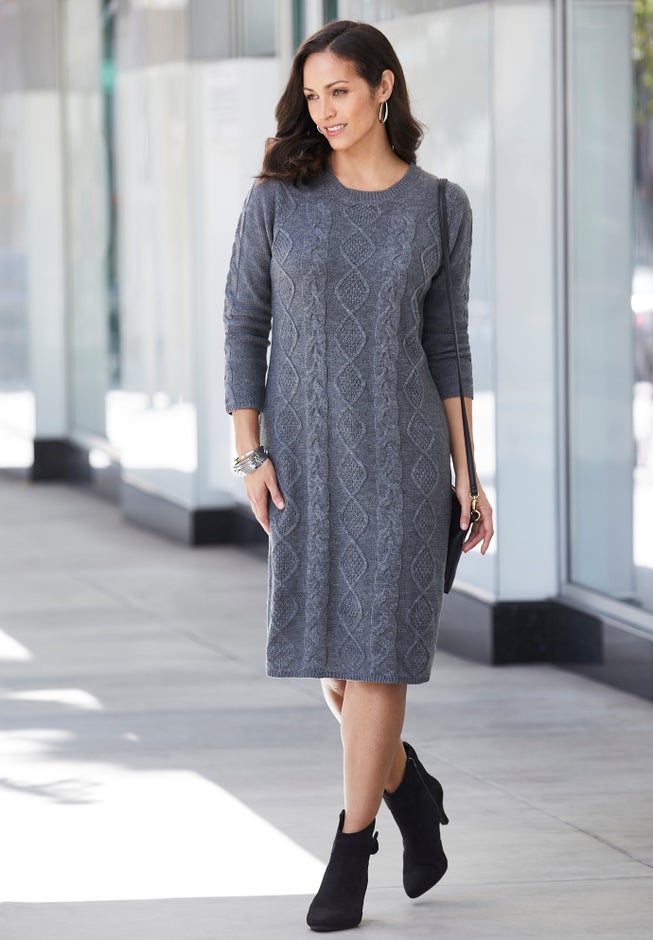 Cable Sweater Dress image number 0