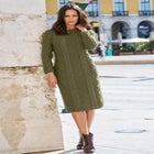 Cable Sweater Dress image number null