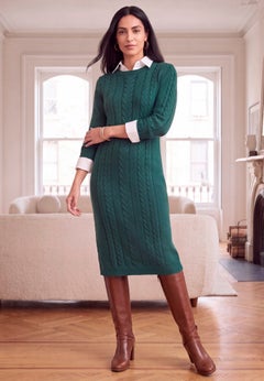 Cable Sweater Dress