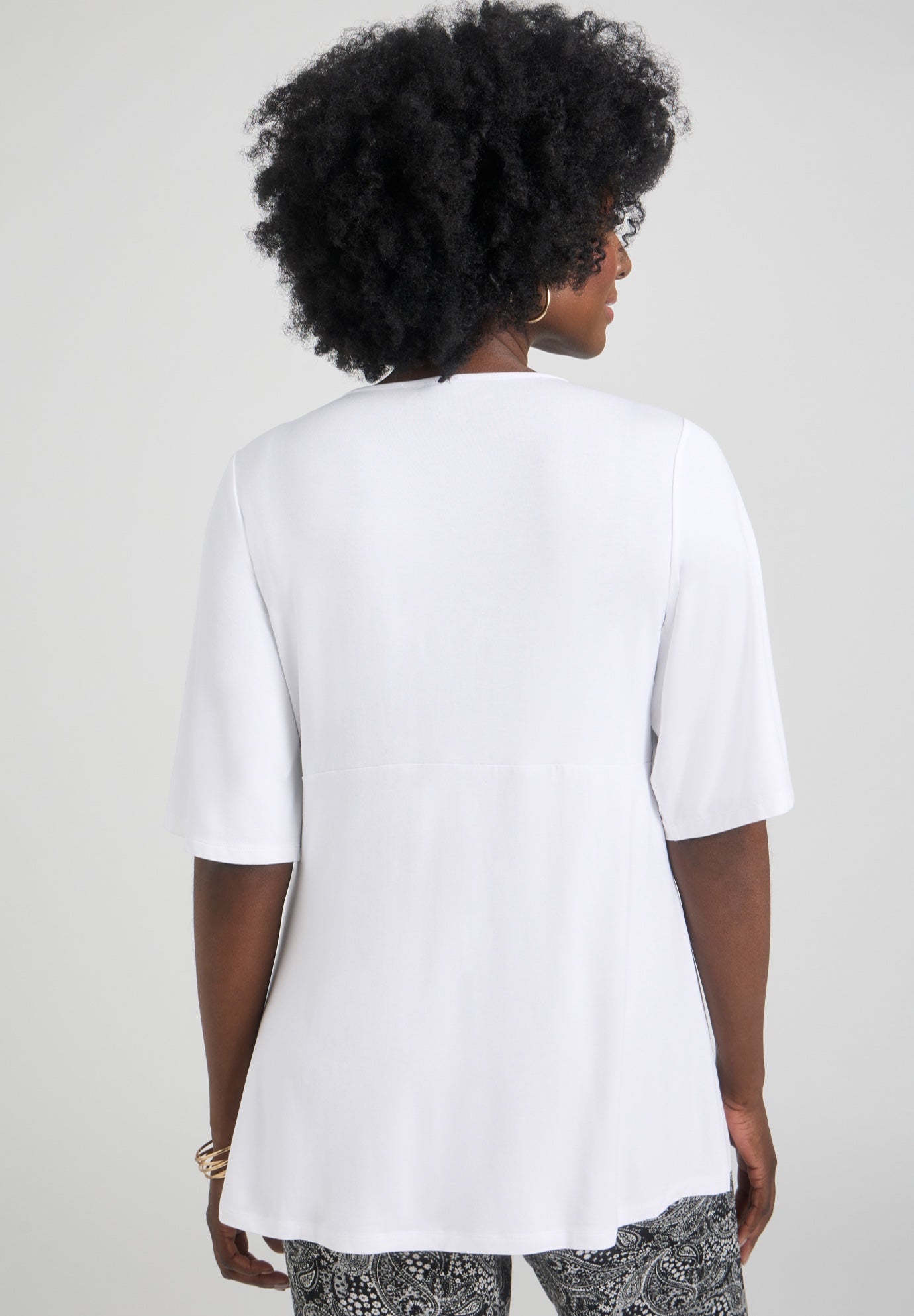 Asymmetrical Twist Neck Tunic image number 2