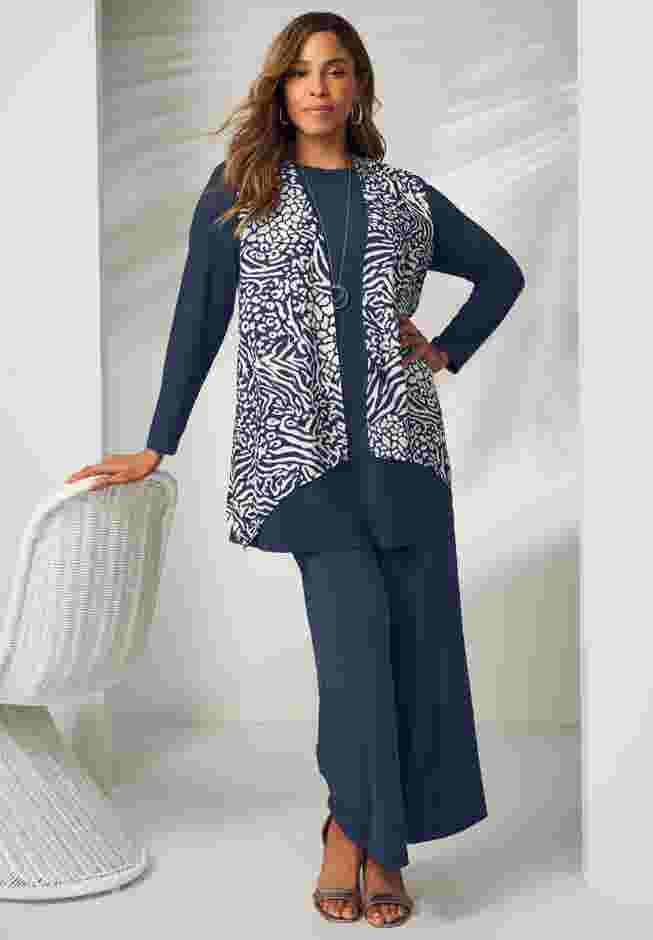 Mixed Media Cardigan image number 0