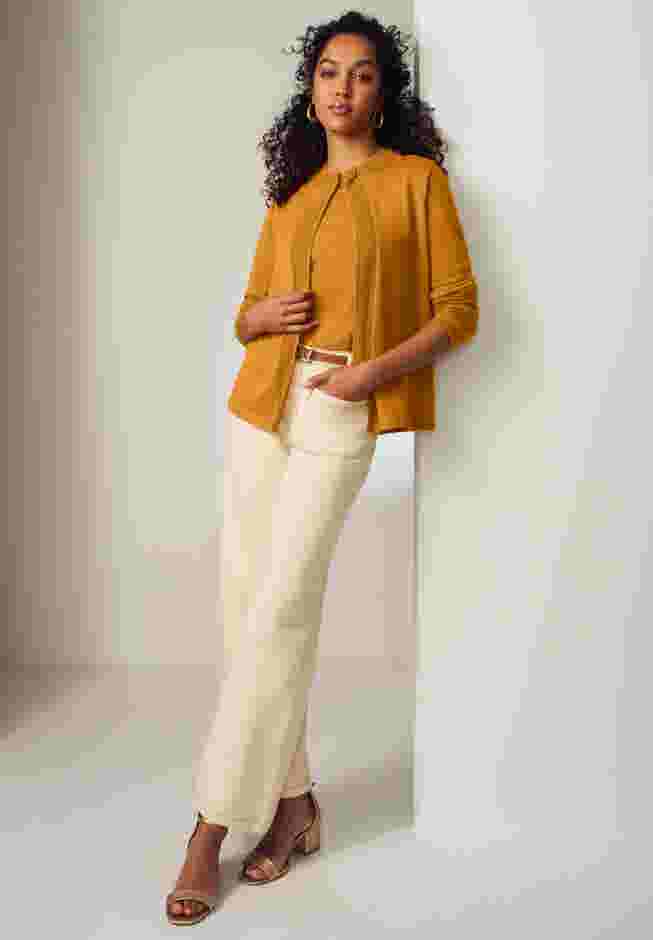 Crochet Trim Cardigan image number 0