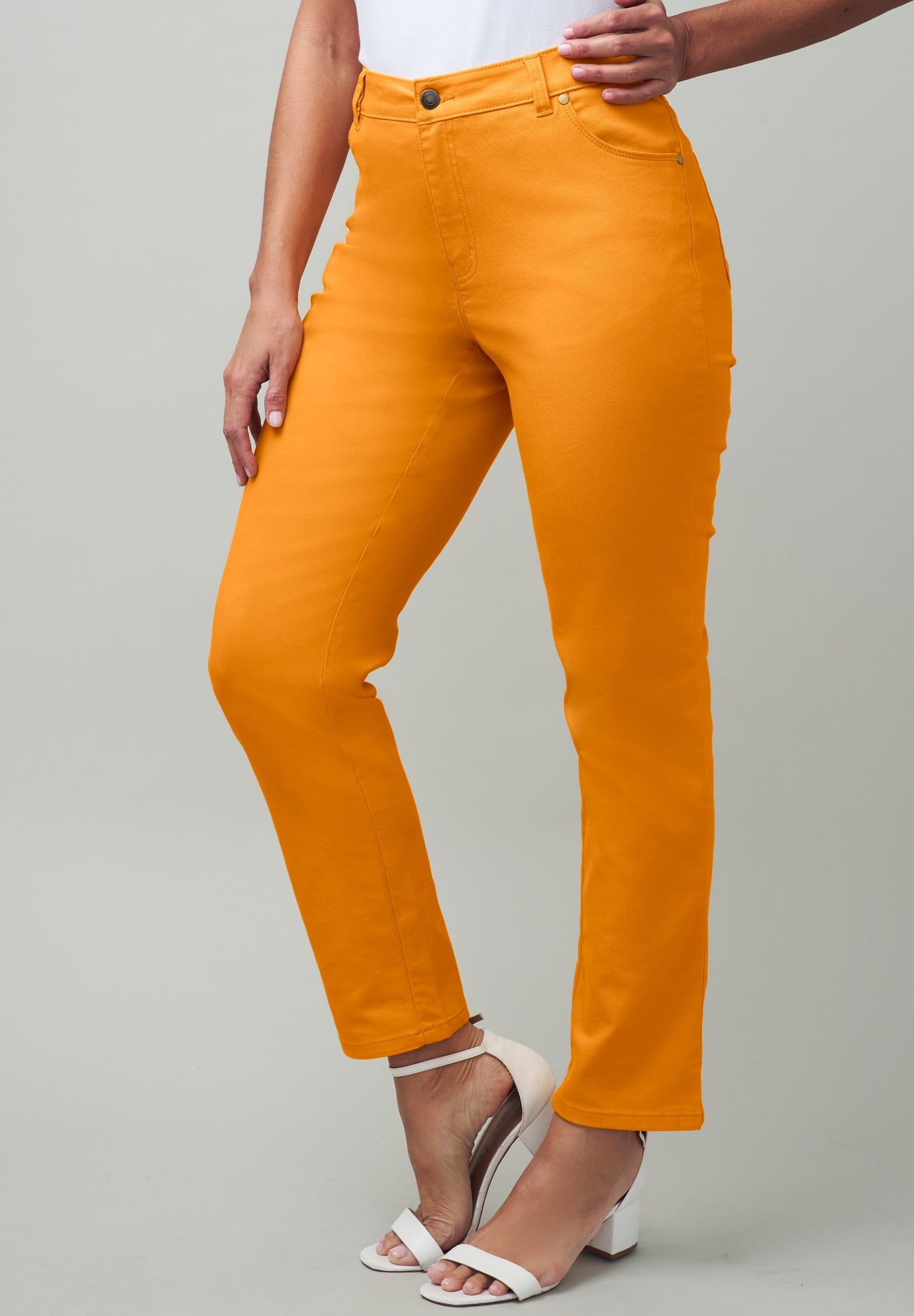 True Fit Stretch Denim Straight Leg Jean image number 0