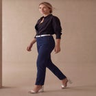True Fit Stretch Denim Straight Leg Jean image number null