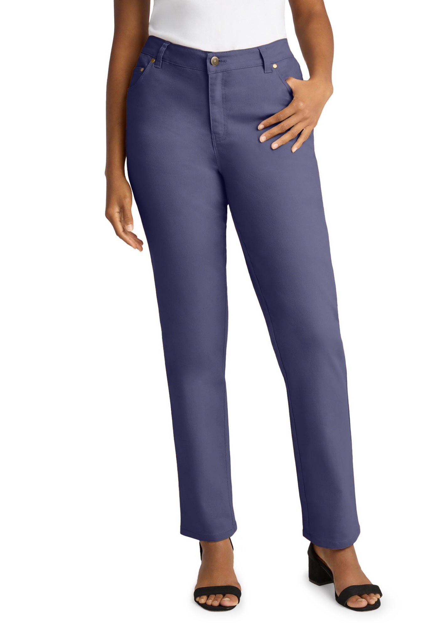 True Fit Stretch Denim Straight Leg Jean image number 0