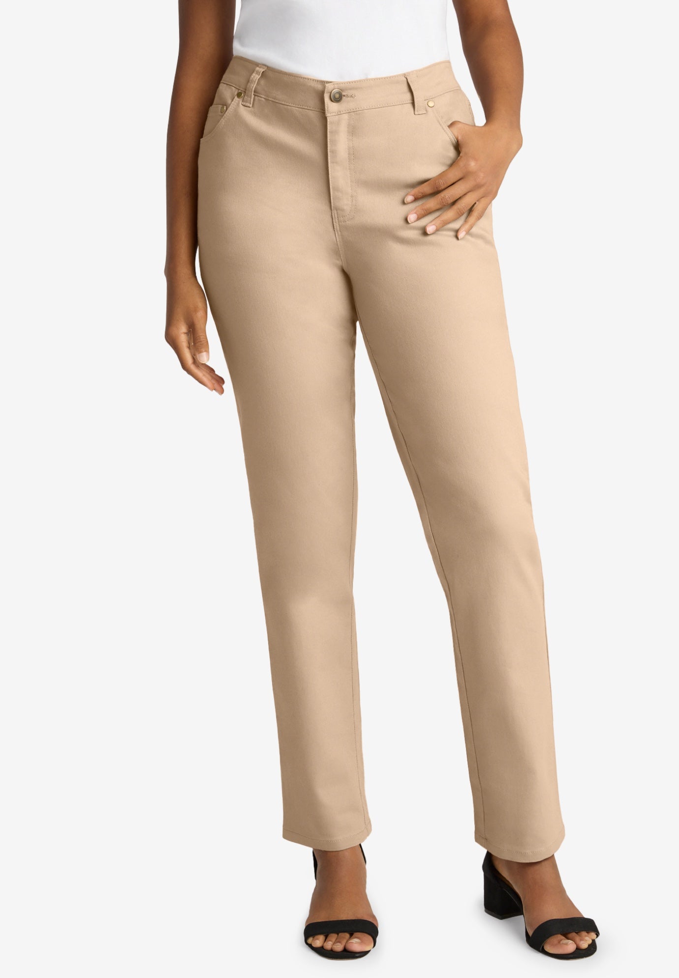 True Fit Stretch Denim Straight Leg Jean image number 0