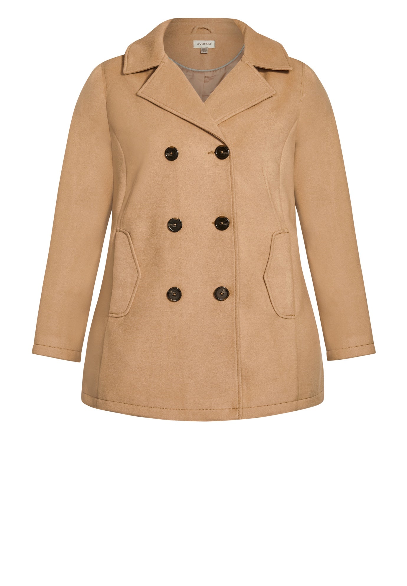 Faux Wool Peacoat image number 7