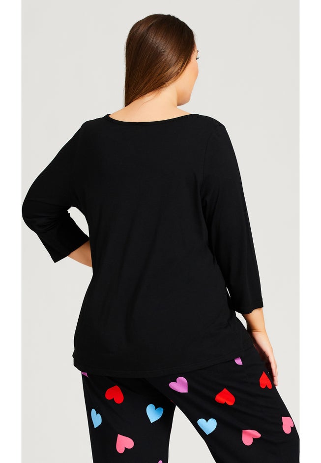 Heart Print Top image number null
