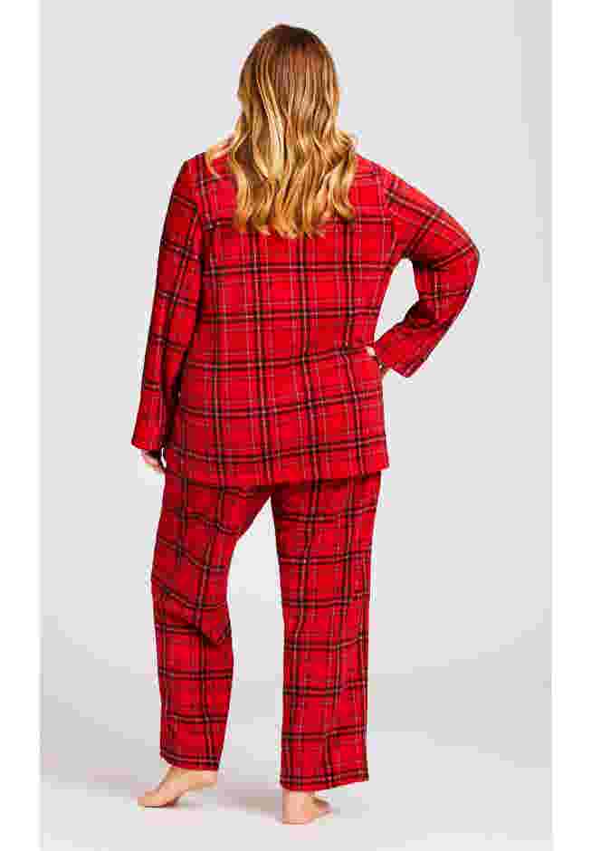 Fleece Check Sleep Top image number 4