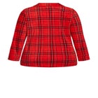 Fleece Check Sleep Top image number null