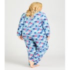 Snowflake Button Fleece Sleep Top image number null