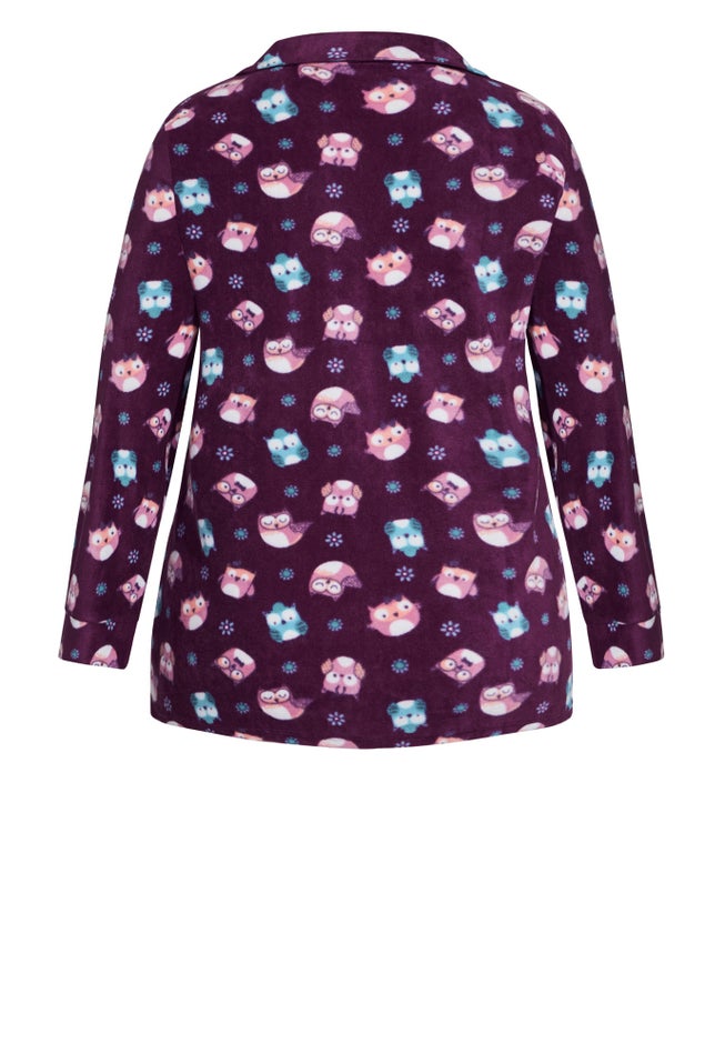 Button Owl Sleep Top image number null