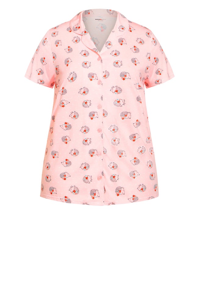 Hedgehog Button Sleep Top image number null