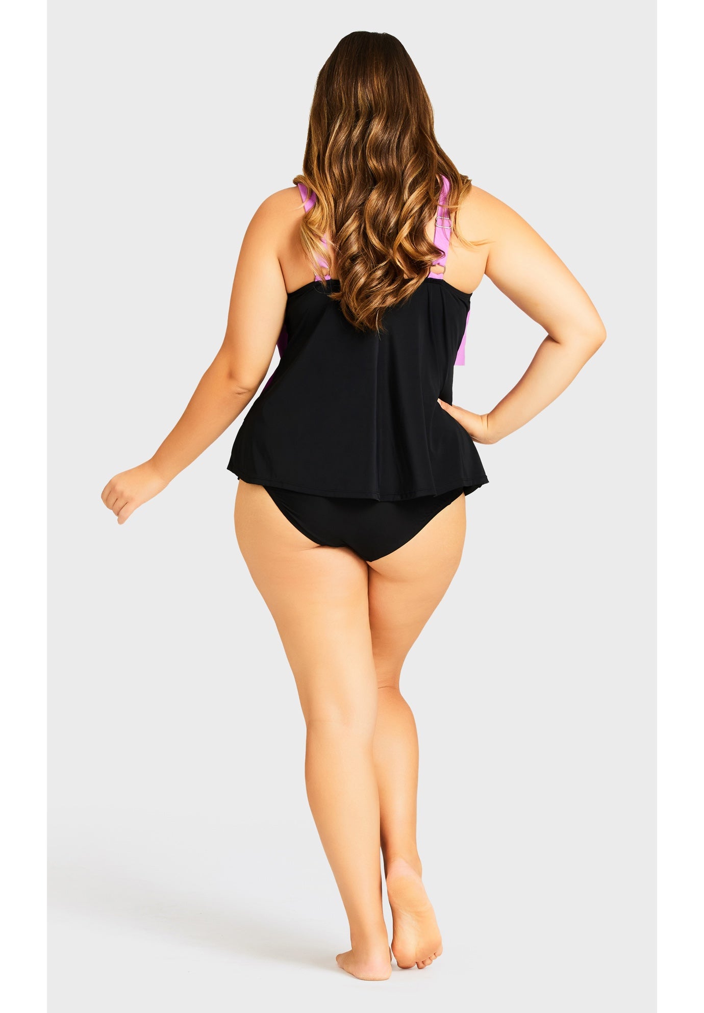 Knit High Waist Swim Brief image number 4