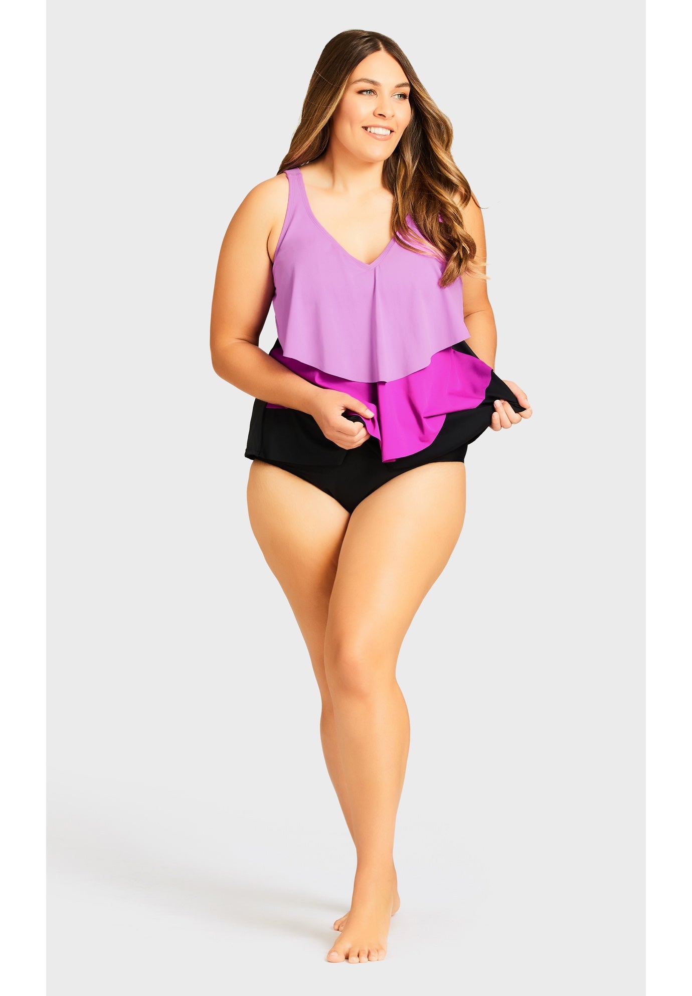 Knit High Waist Swim Brief image number 0