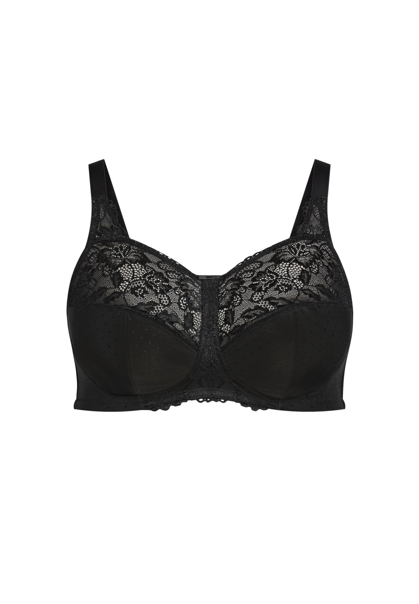 Lace Soft Cup Wire Free Bra image number 2